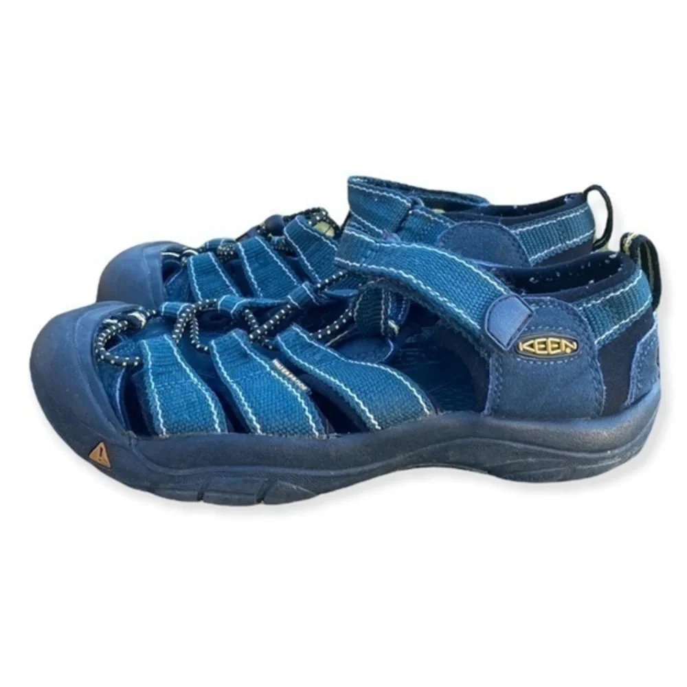 Keen Pin On Cute Orthopedic Shoes Waterproof unisex blue
